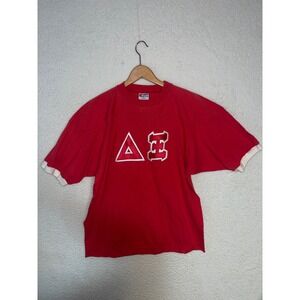 Vintage Eagle USA Delta Sigma Theta Jersey T-Shirt Red Ashley 17 Mens Large